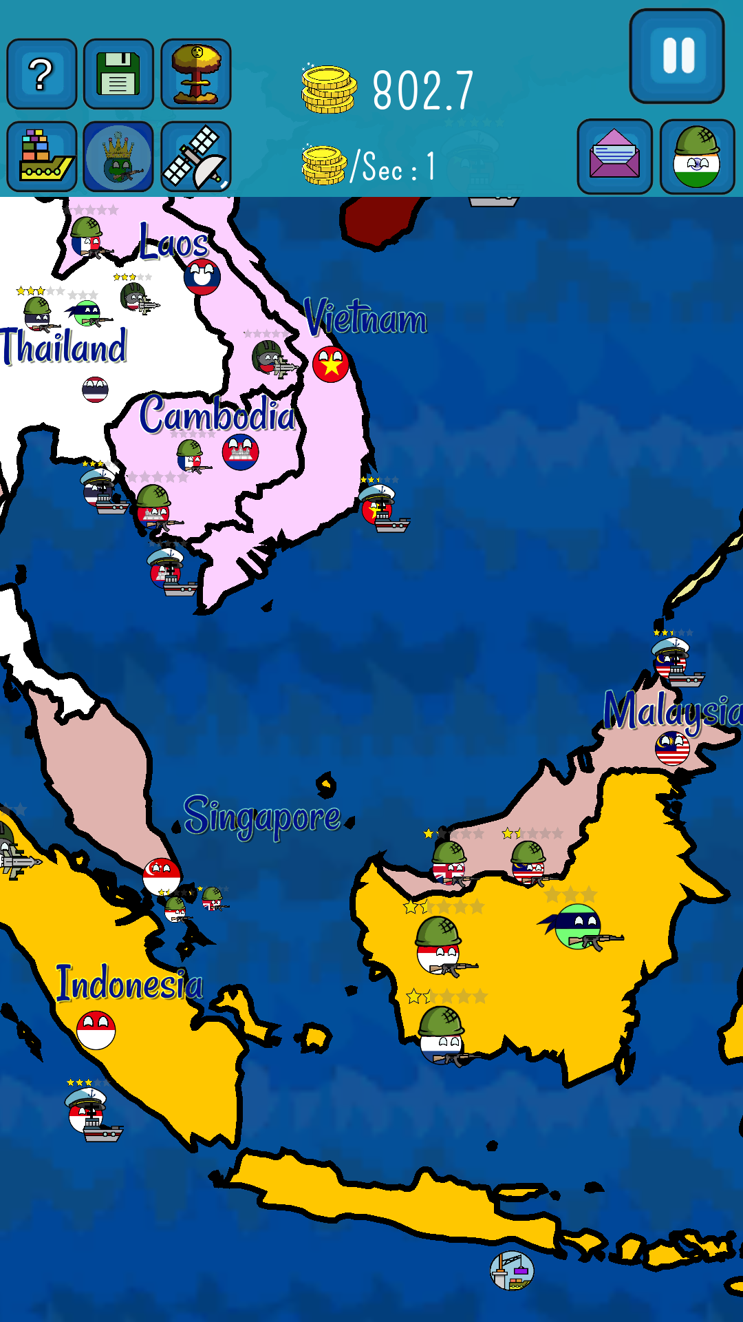 اسکرین شات 1 بازی Dictators : No Peace