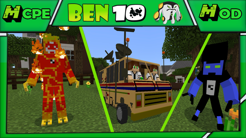 اسکرین شات 1 برنامه Mod ben alien for  Minecraft