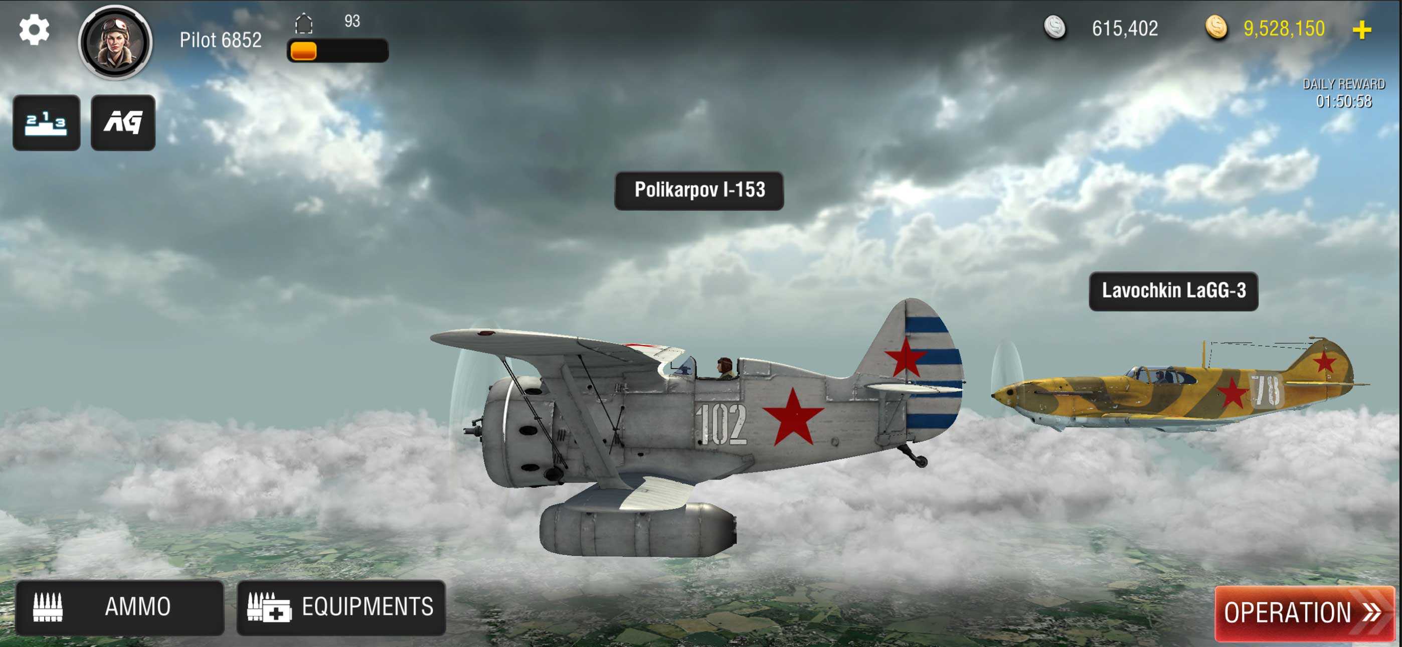 اسکرین شات 4 بازی WW2 warplanes: Squad of Heroes
