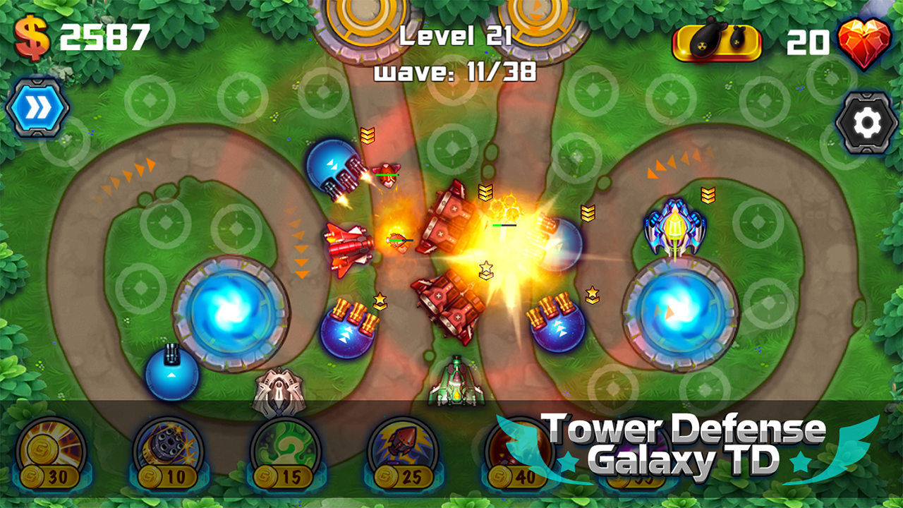اسکرین شات 2 بازی Tower Defense: Galaxy TD