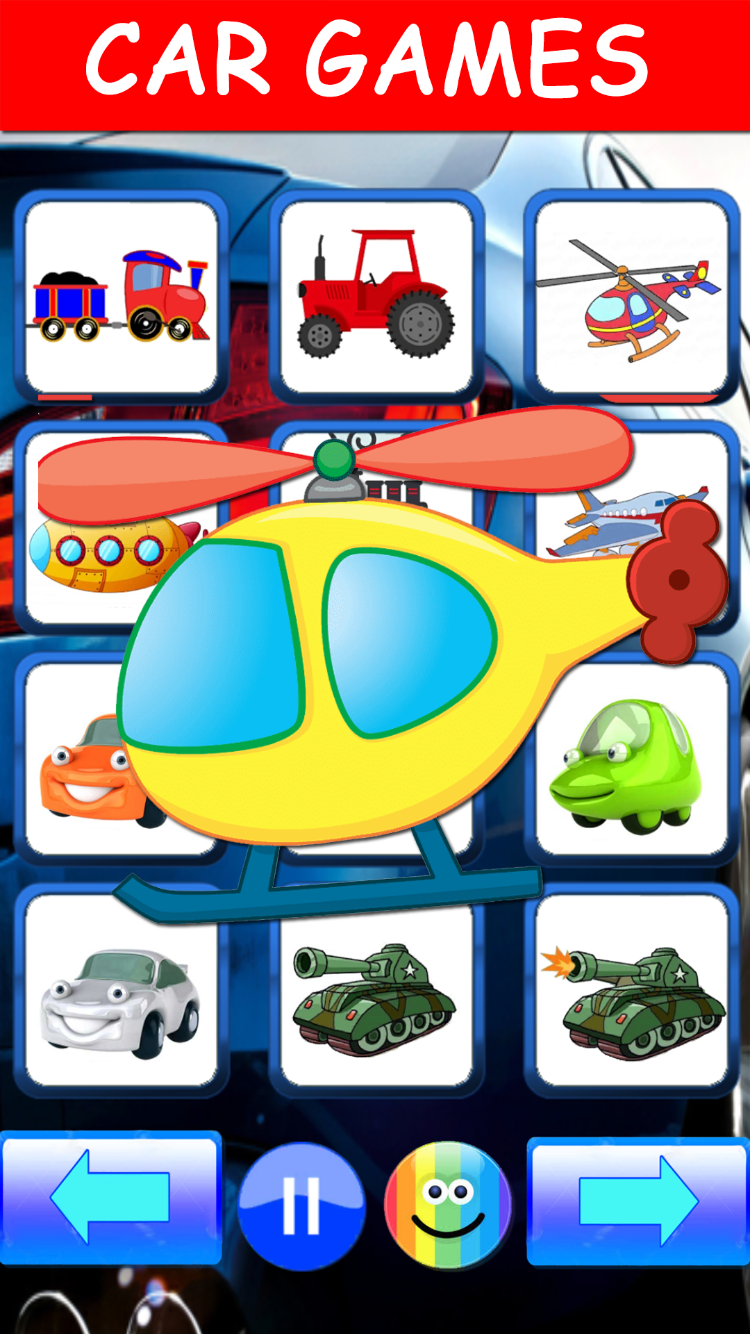اسکرین شات 4 بازی Car sounds kids