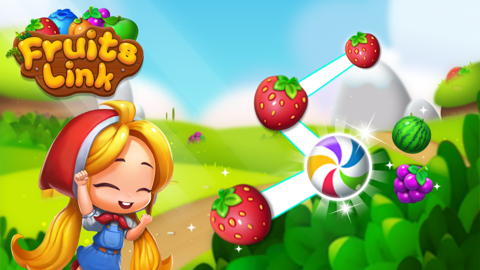 اسکرین شات 1 بازی Fruits Crush: Link Puzzle Game