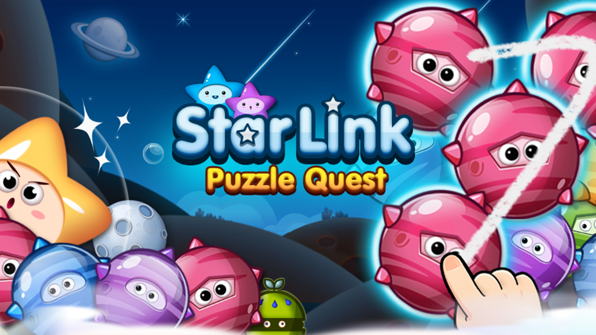 اسکرین شات 1 بازی Star Link Puzzle - Pokki Line