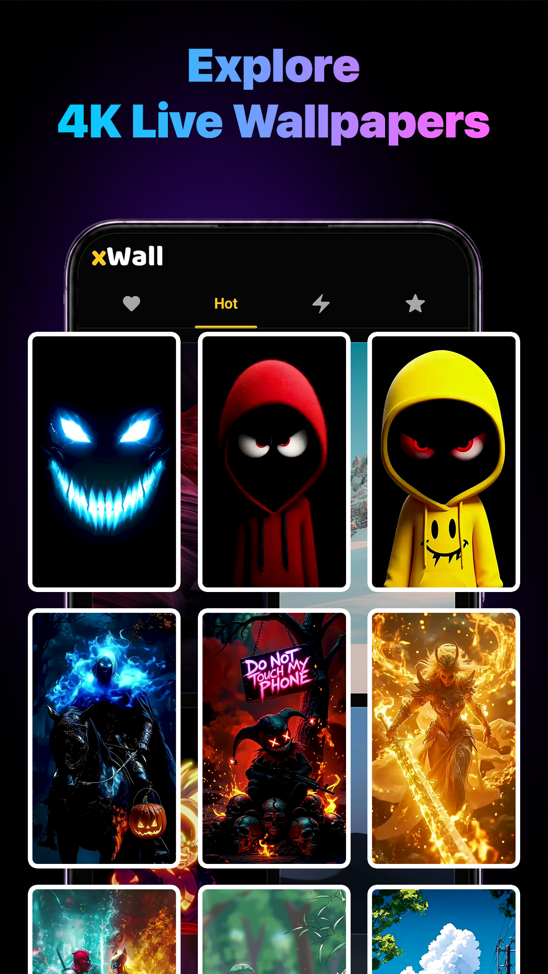 اسکرین شات 5 برنامه DIY Live Wallpaper - xWall