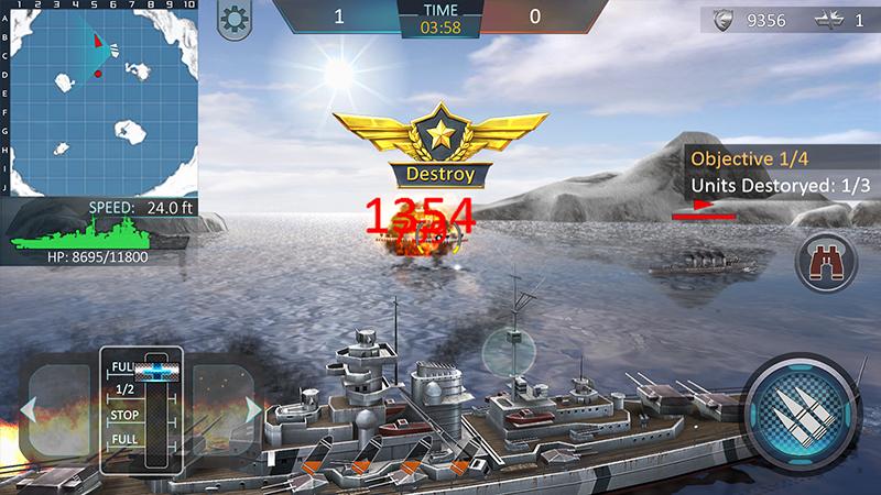 اسکرین شات 4 بازی Warship Attack 3D
