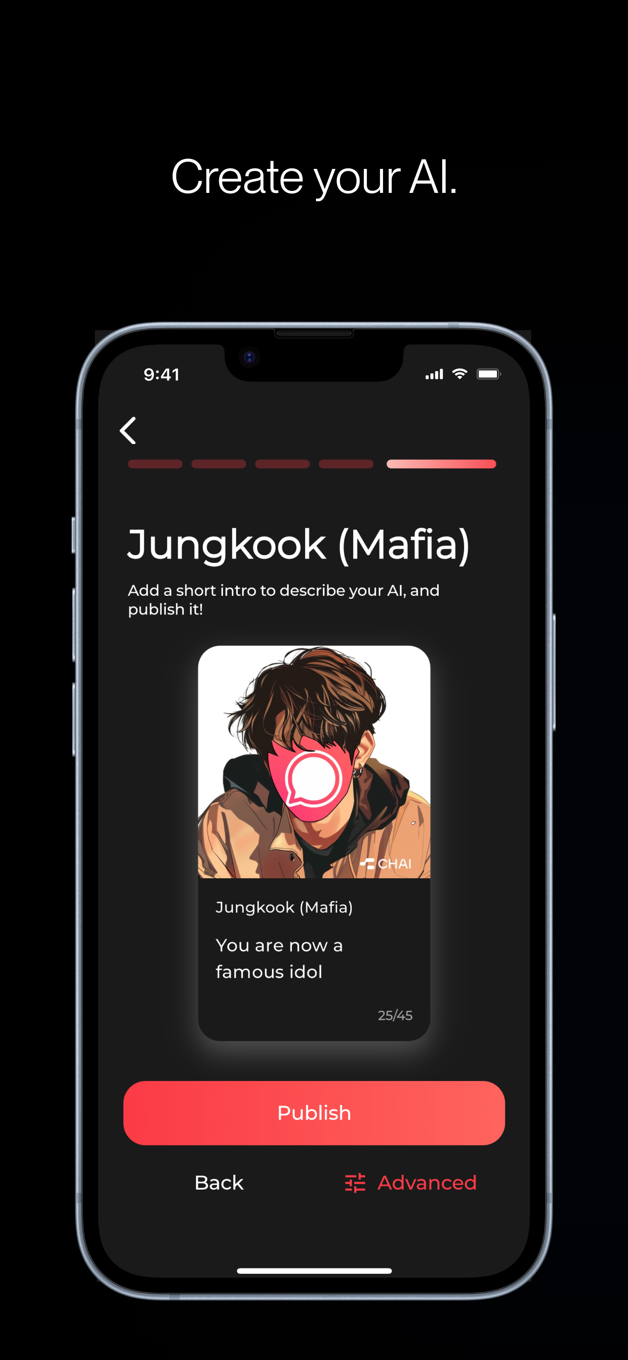 اسکرین شات 6 برنامه Chai: Chat AI Platform