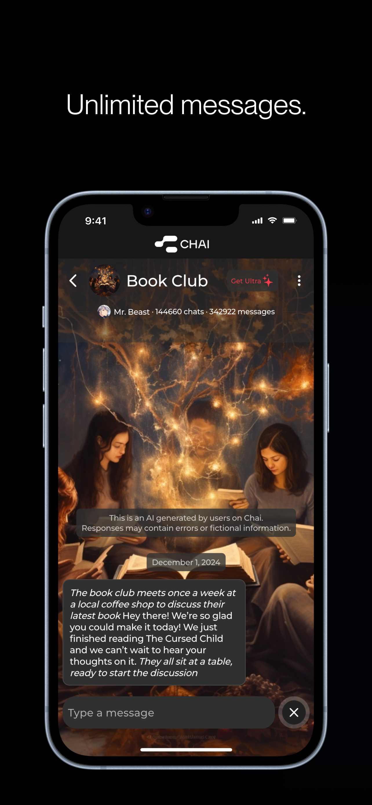 اسکرین شات 5 برنامه Chai: Chat AI Platform