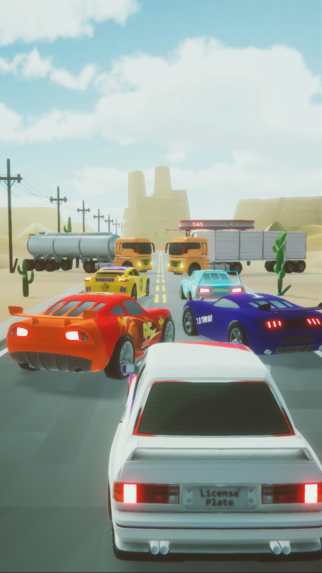 اسکرین شات 2 بازی Cars Overtaking Race
