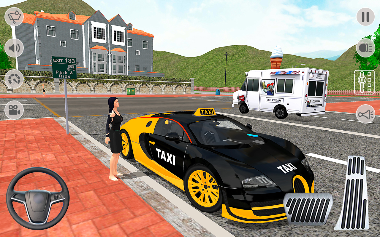 اسکرین شات 1 بازی Sleepy Taxi - Car Driving Game