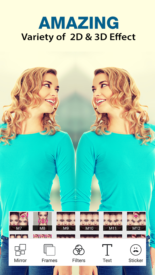 اسکرین شات 6 برنامه Photo Mirror Reflection Pro