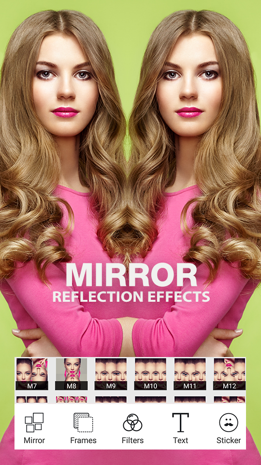 اسکرین شات 1 برنامه Photo Mirror Reflection Pro