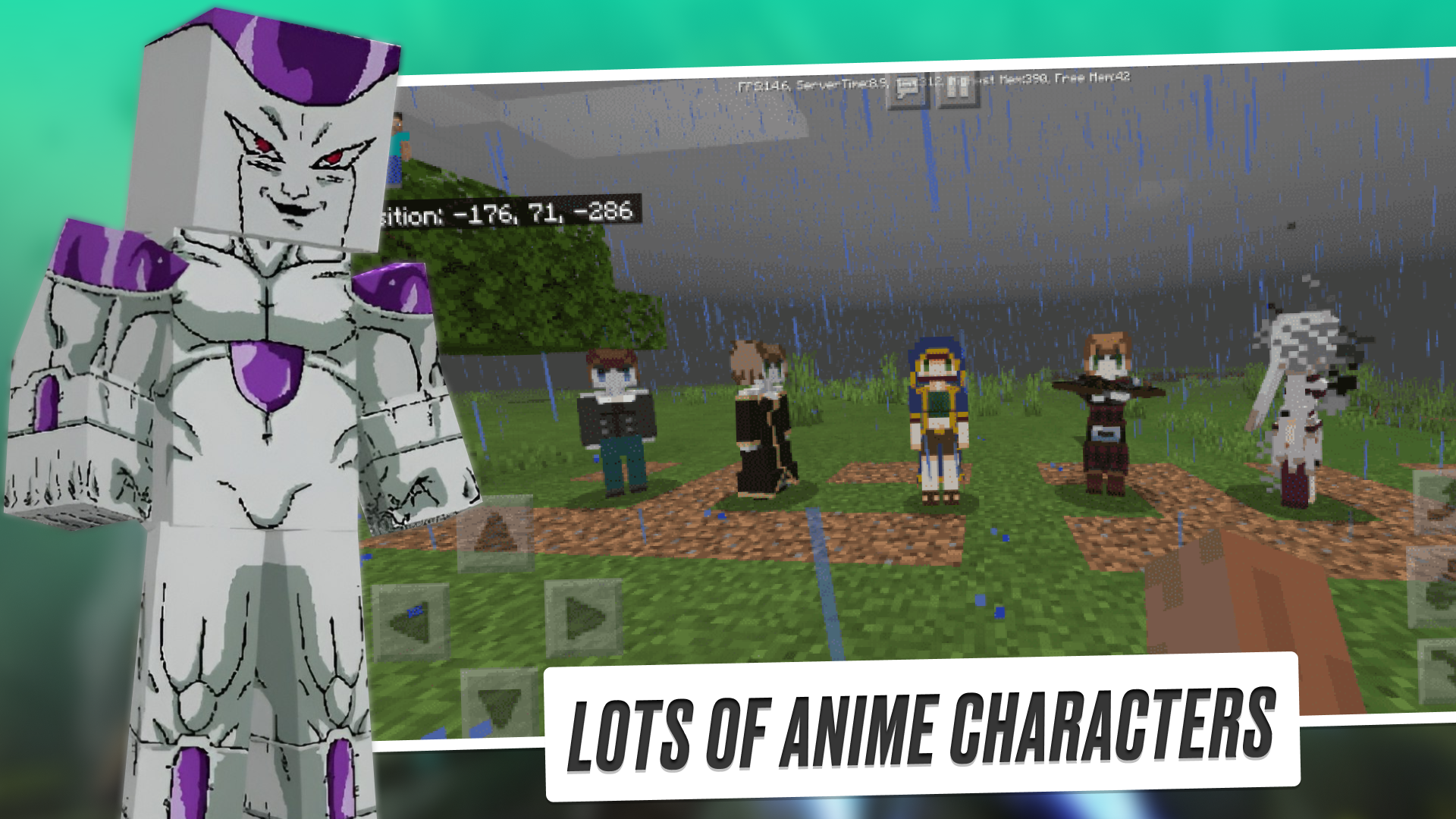 اسکرین شات 2 برنامه Bosses Anime Mod for Minecraft