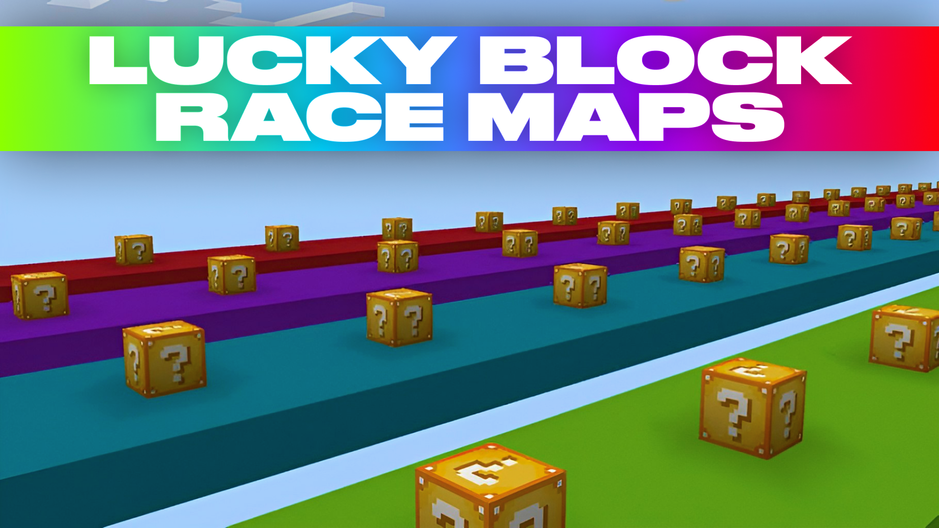 اسکرین شات 1 برنامه Lucky Block Race Maps for MCPE