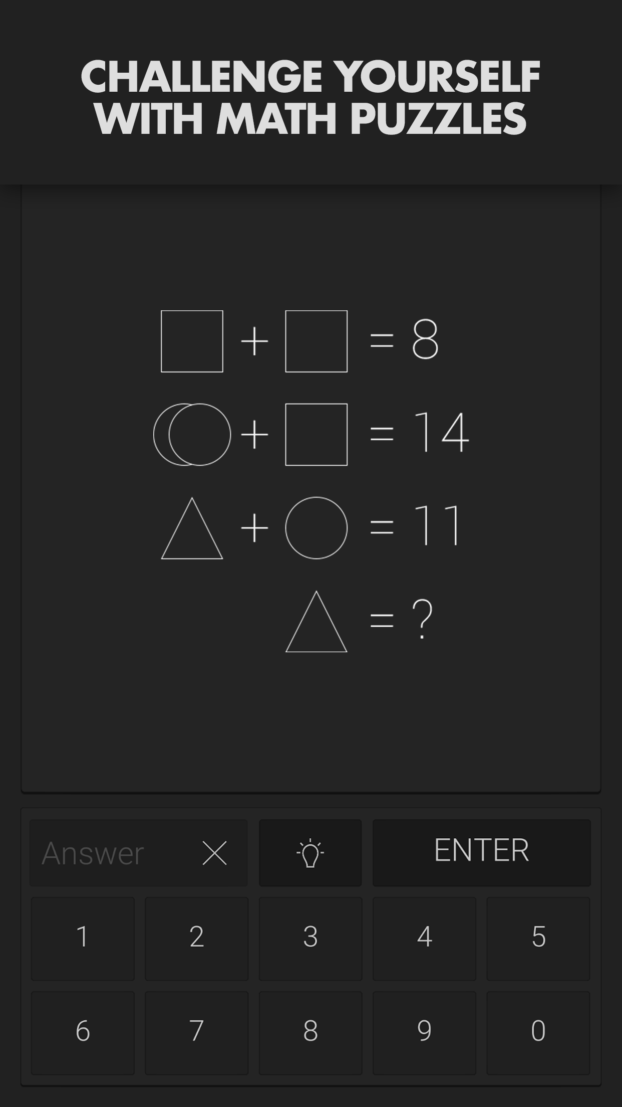 اسکرین شات 1 بازی Math | Riddle and Puzzle Game