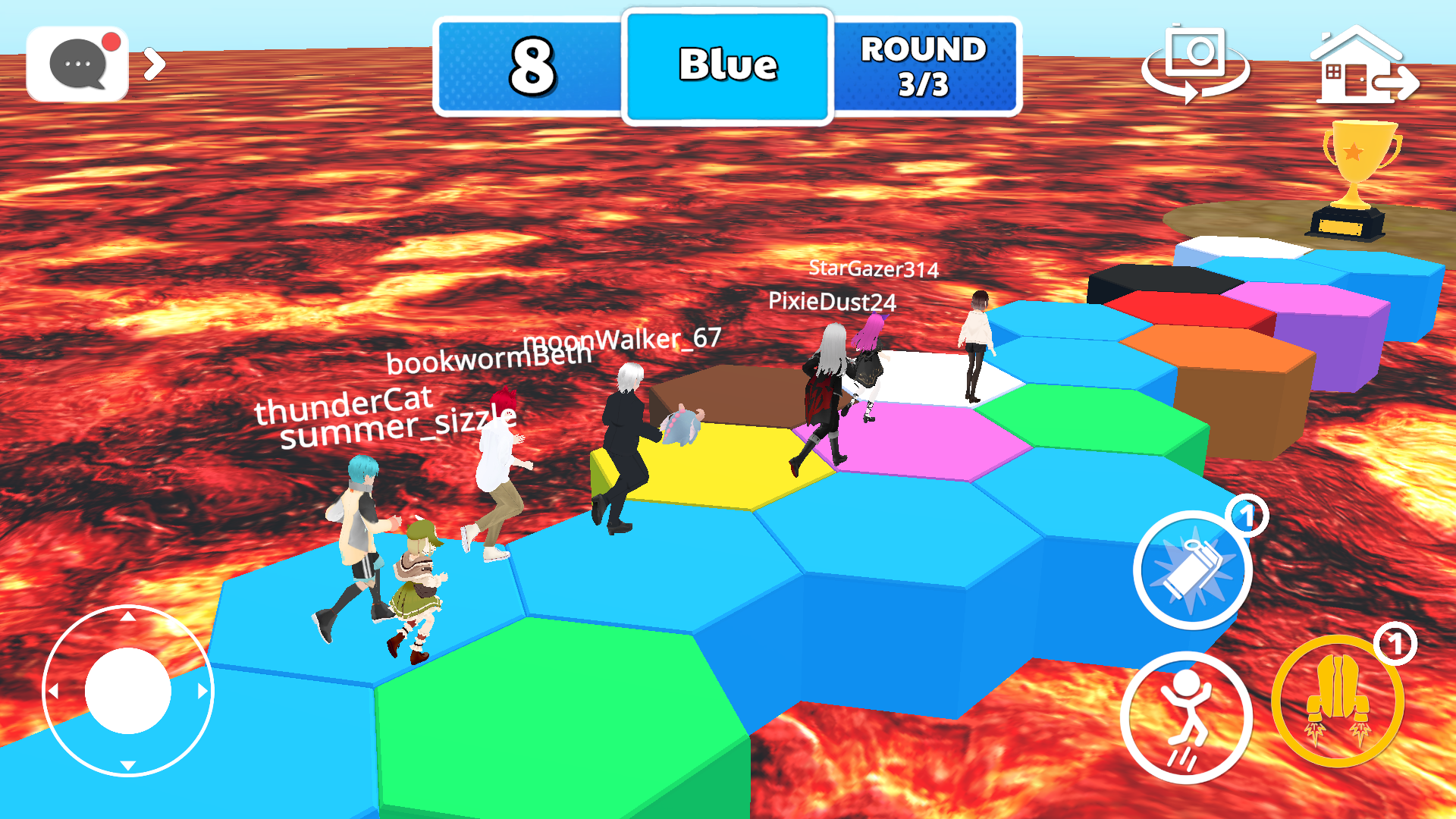 اسکرین شات 6 بازی The Floor Is Lava Obby Nextbot