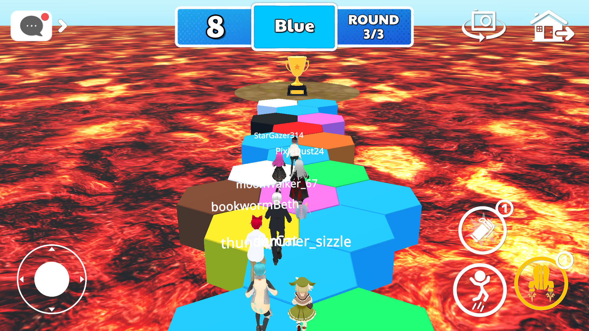 اسکرین شات 7 بازی The Floor Is Lava Obby Nextbot