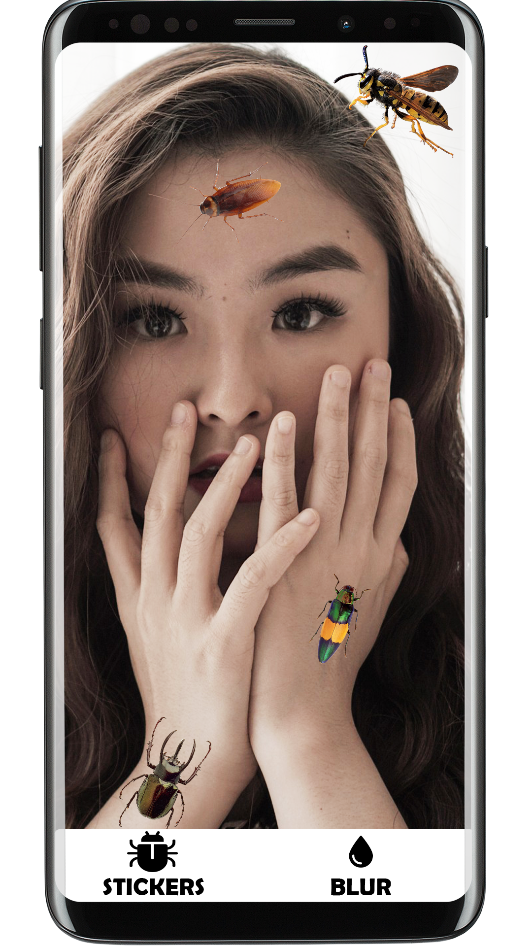 اسکرین شات 4 برنامه Bug on Face Filter