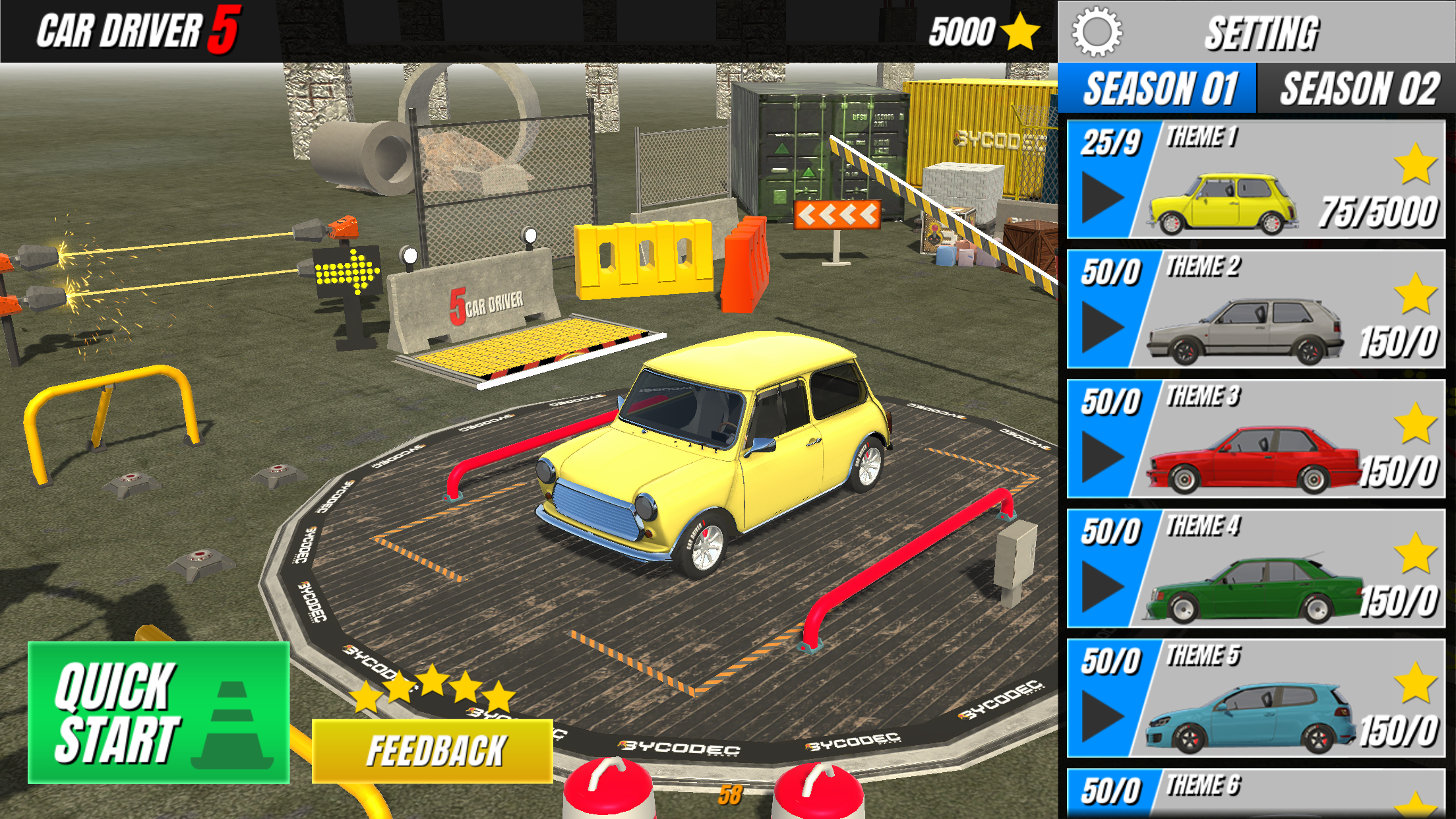اسکرین شات 7 بازی Car Driver 5 (HARD)