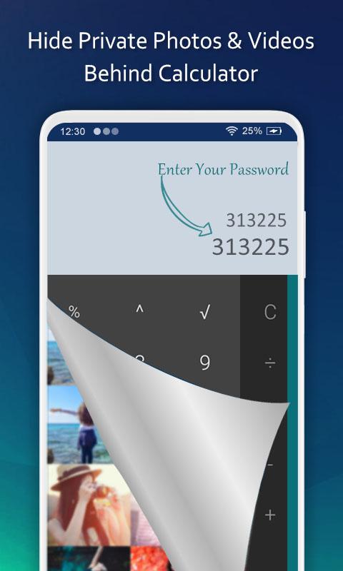 اسکرین شات 2 برنامه Calculator Lock - Hide Photos
