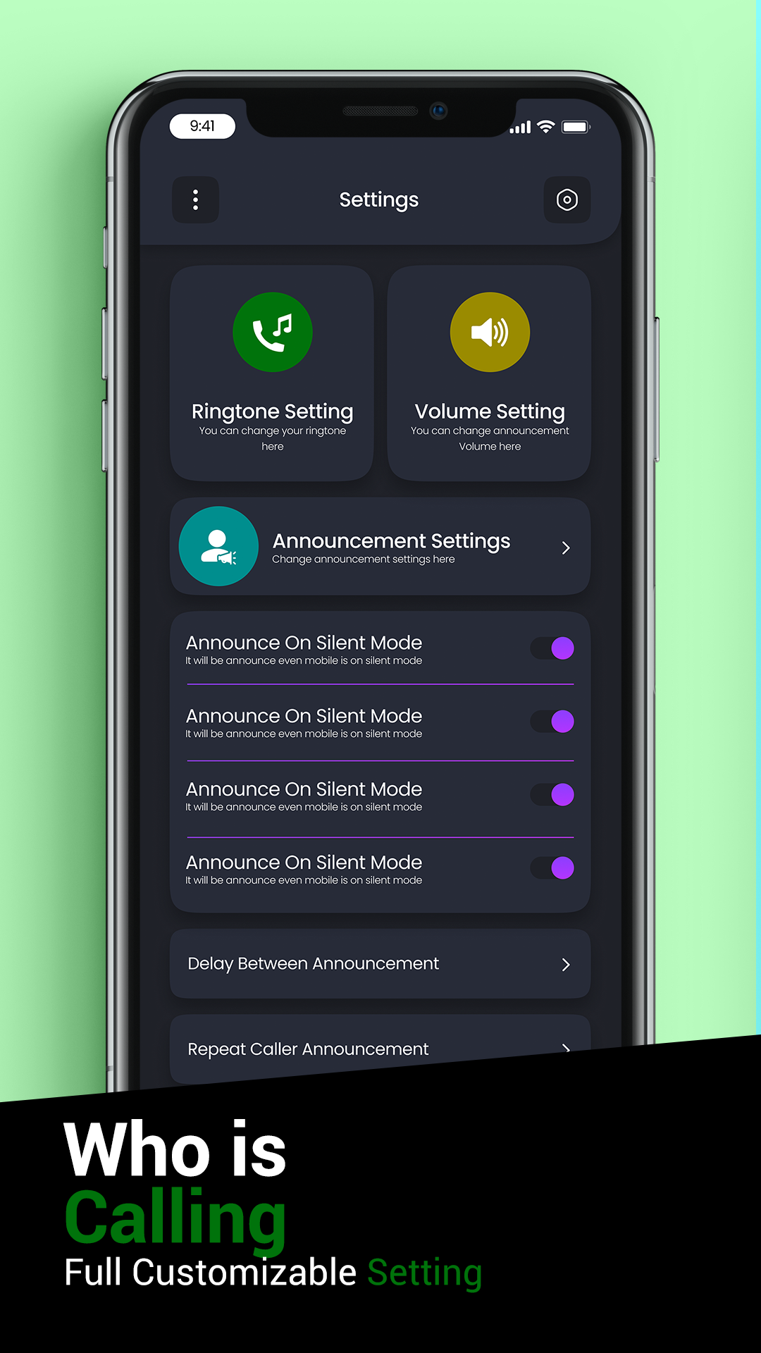 اسکرین شات 7 برنامه Auto Caller Name Announcer App