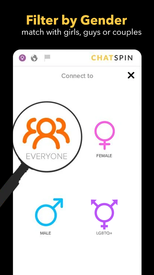 اسکرین شات 5 برنامه Chatspin Random Video Chat Duo