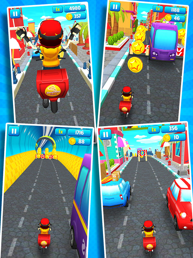 اسکرین شات 2 بازی Subway Scooters Race