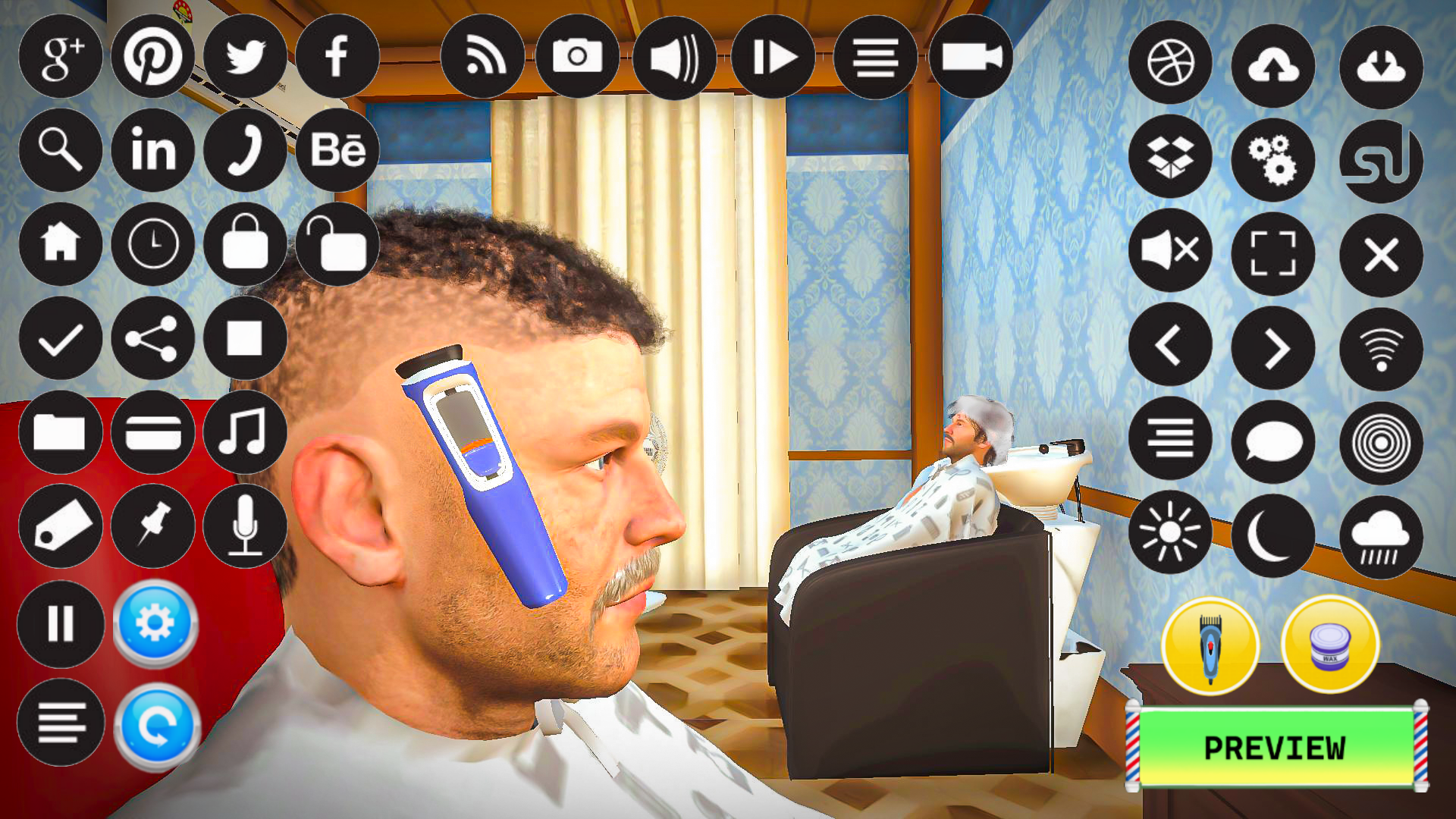 اسکرین شات 2 بازی Barber Shop Hair Cut Sim Games