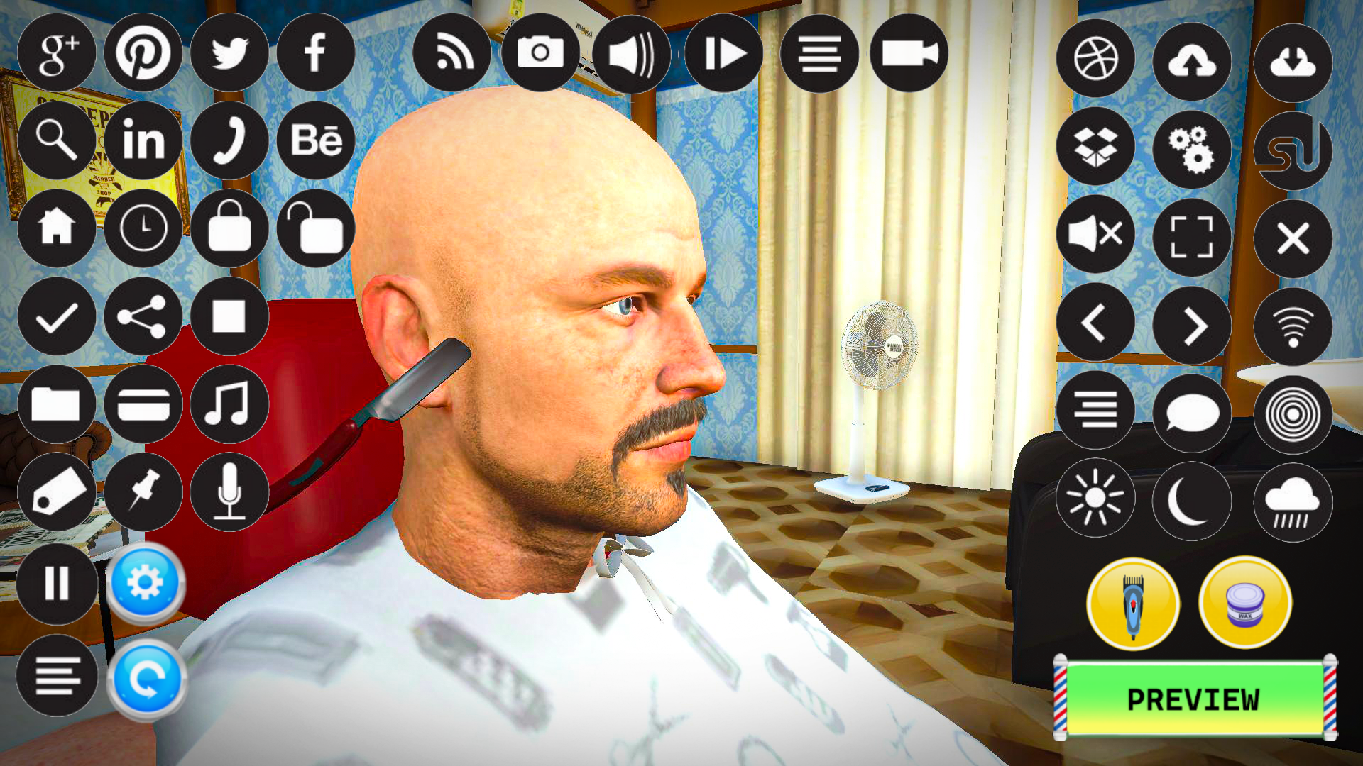 اسکرین شات 4 بازی Barber Shop Hair Cut Sim Games