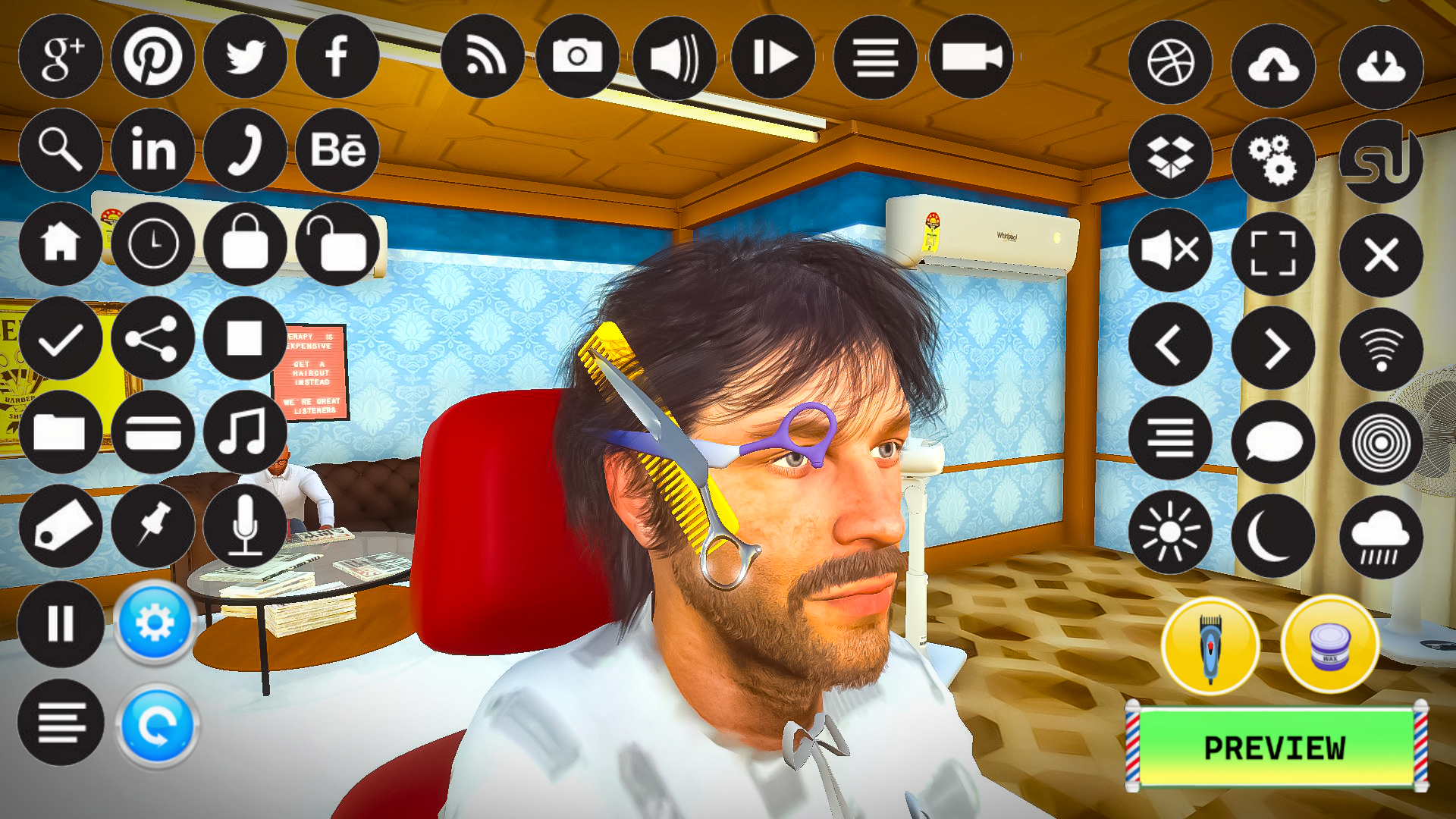 اسکرین شات 3 بازی Barber Shop Hair Cut Sim Games