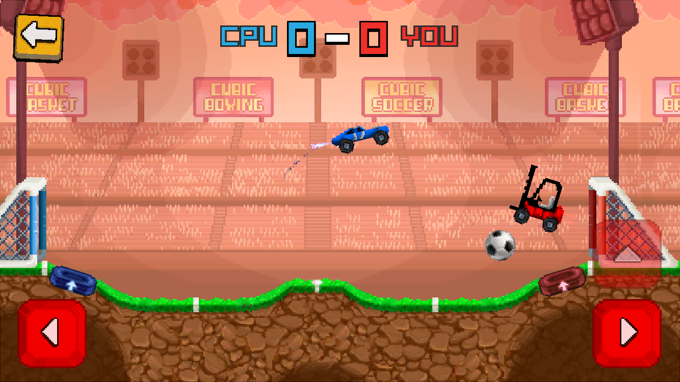 اسکرین شات 3 بازی Pixel Cars. Soccer