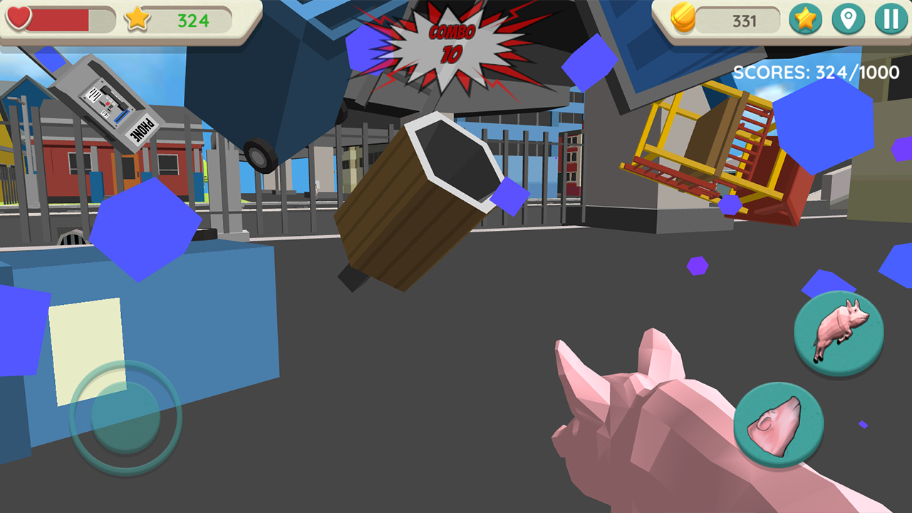 اسکرین شات 3 بازی Crazy Pig Simulator