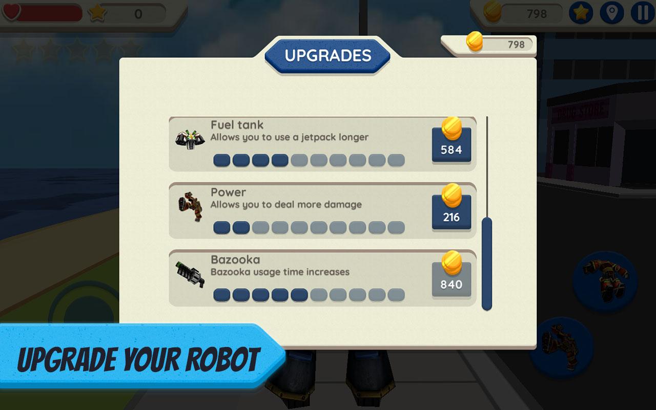 اسکرین شات 6 بازی Robot Hero: City Simulator 3D