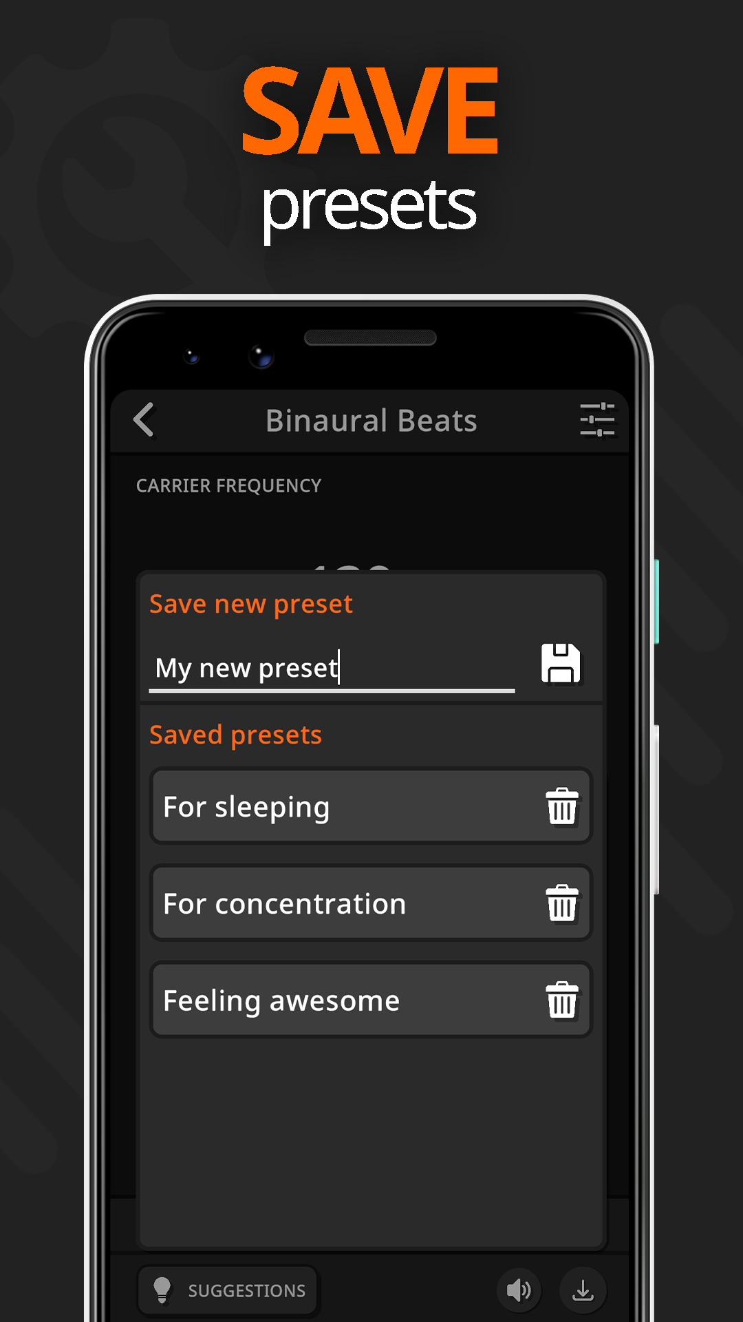اسکرین شات 8 برنامه Frequency Sound Generator