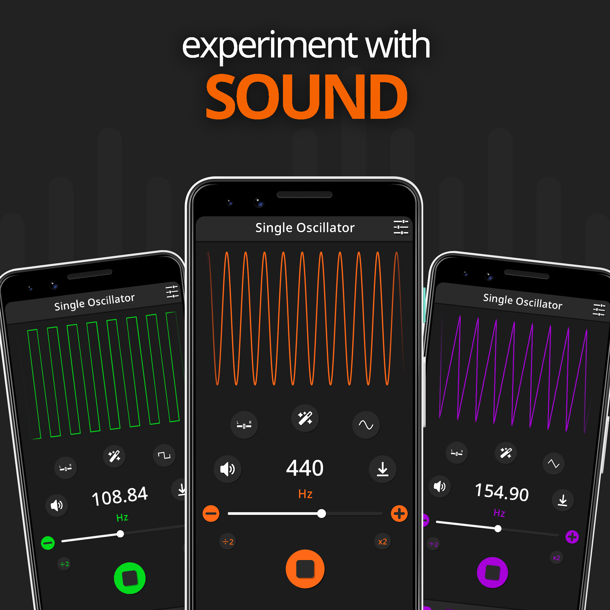 اسکرین شات 1 برنامه Frequency Sound Generator