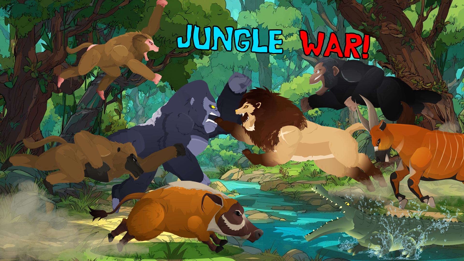 اسکرین شات 1 بازی Gorilla Smash: Jungle War