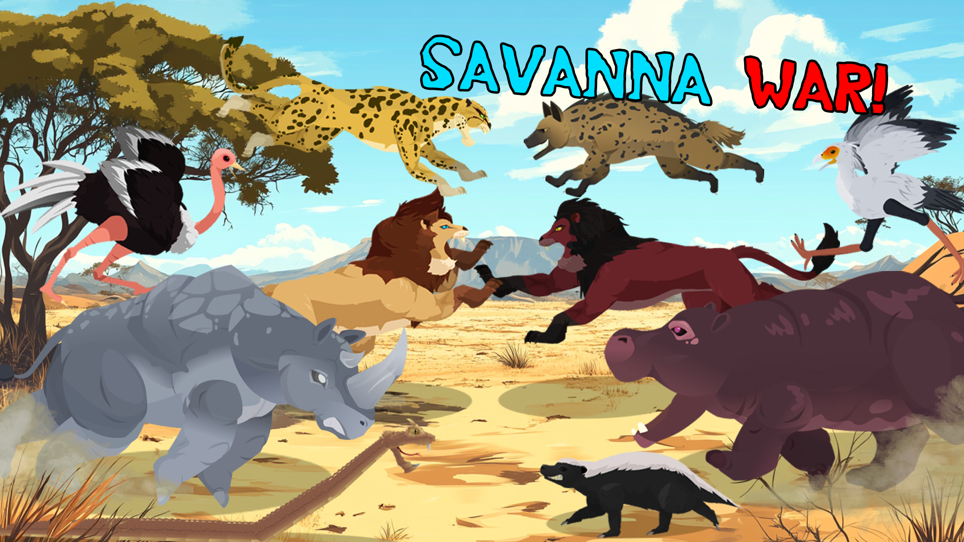 اسکرین شات 1 بازی Lion Clash: Savannah War