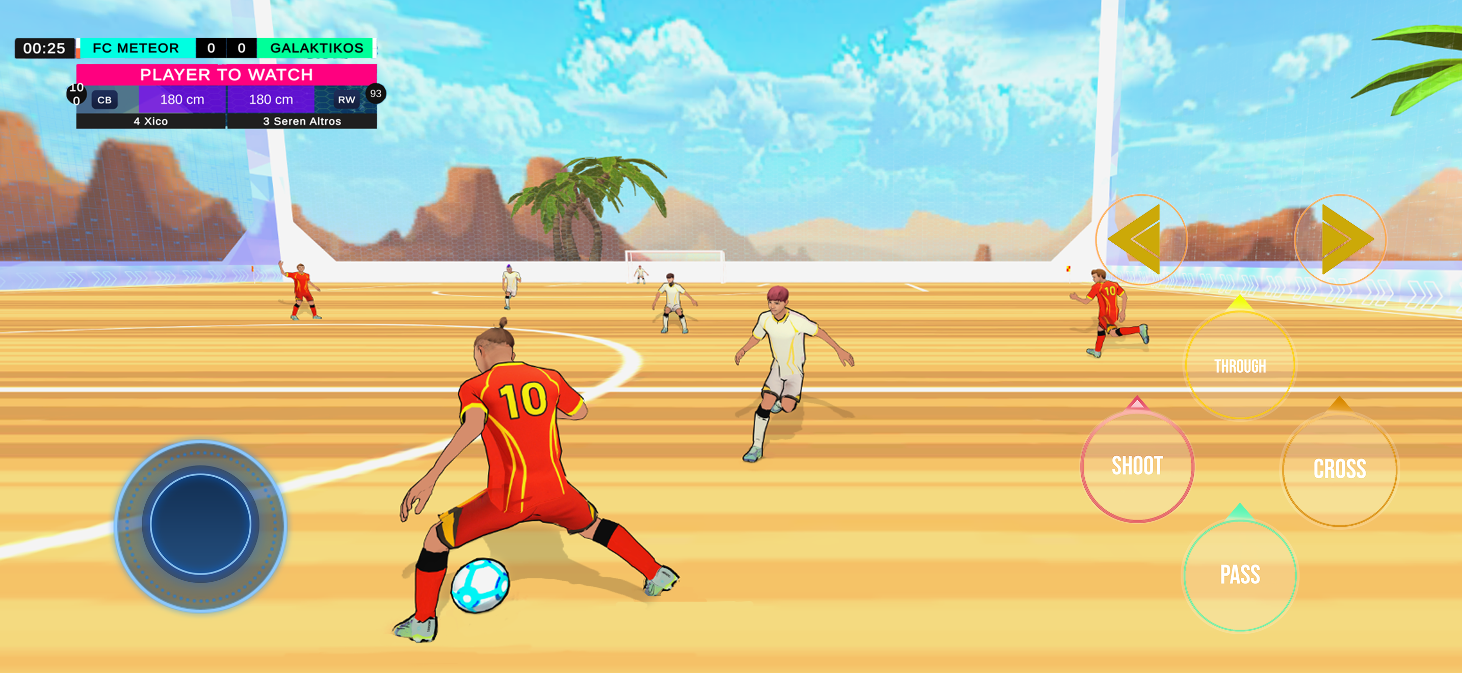 اسکرین شات 2 بازی Galaxy Soccer : 3v3 match