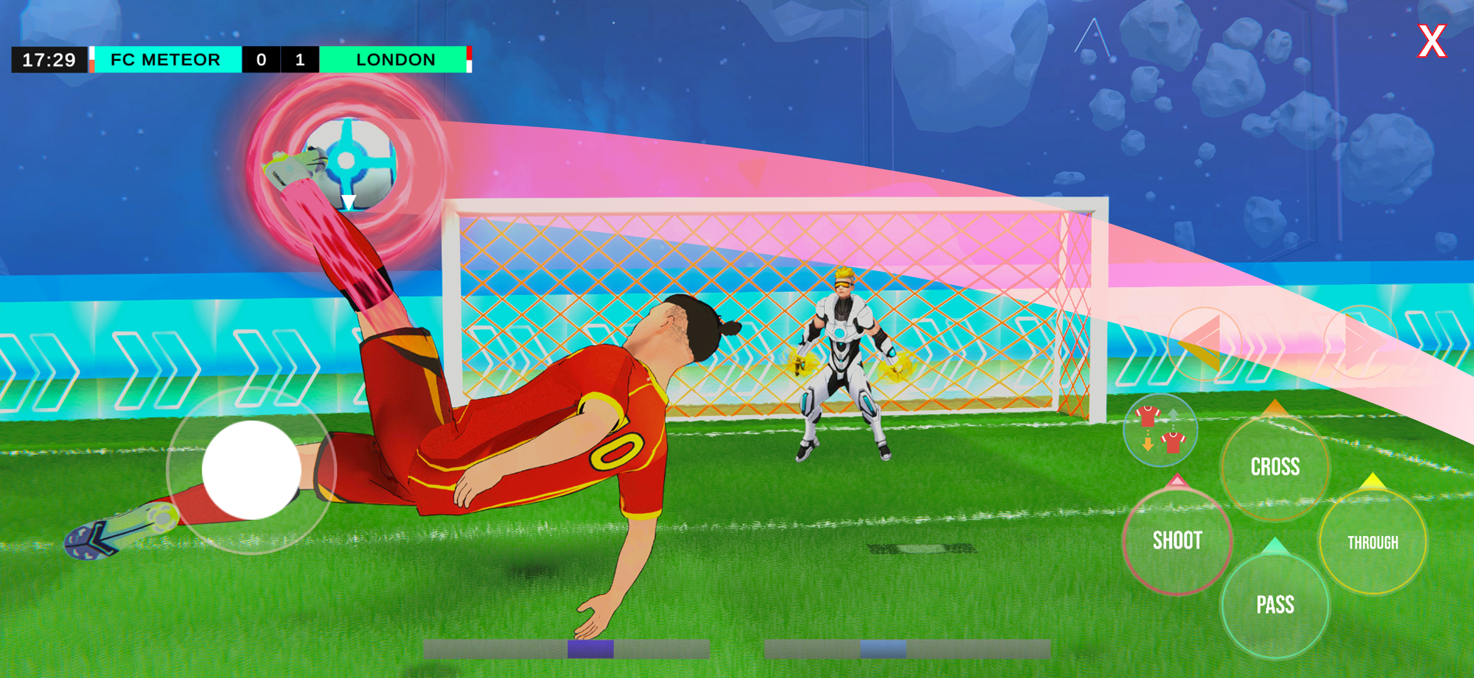 اسکرین شات 3 بازی Galaxy Soccer : 3v3 match