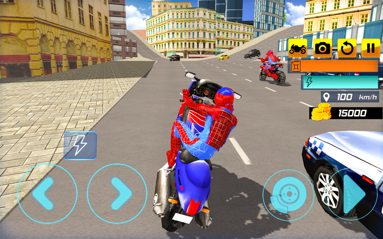 اسکرین شات 4 بازی Superhero Stunt Bike Simulator