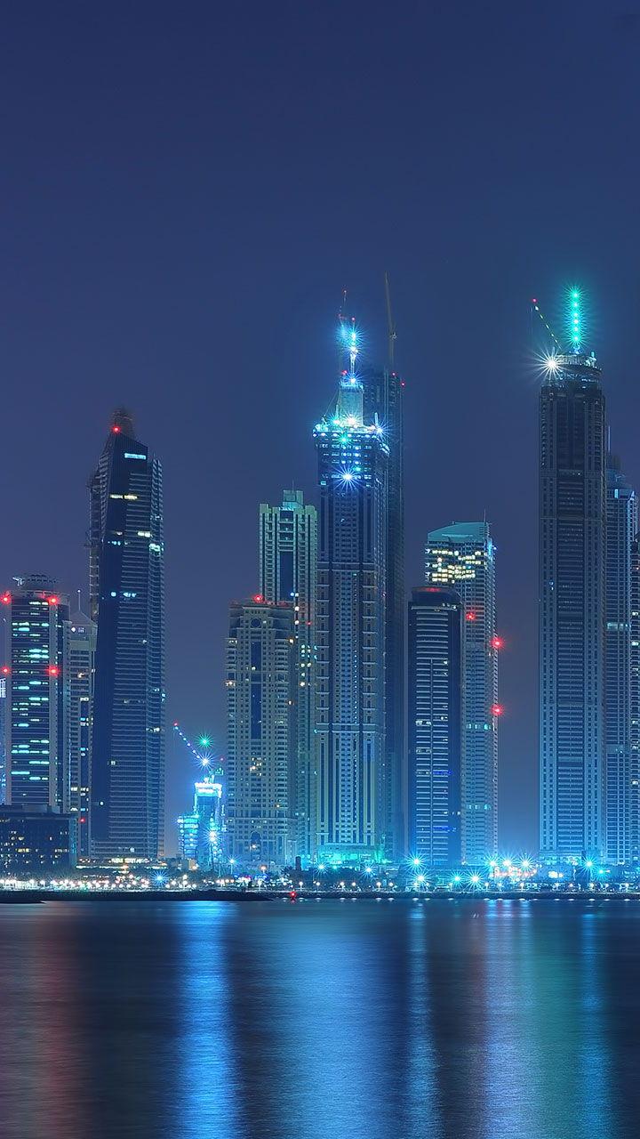 اسکرین شات 1 برنامه Dubai Night Live Wallpaper