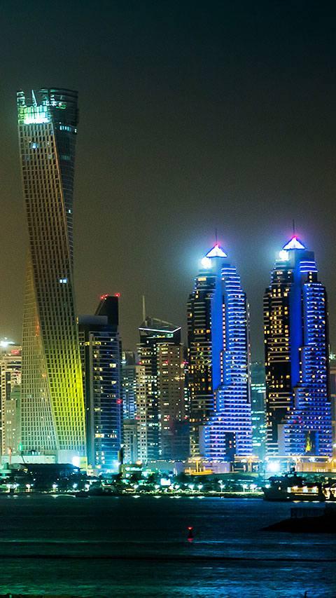 اسکرین شات 6 برنامه Dubai Night Live Wallpaper