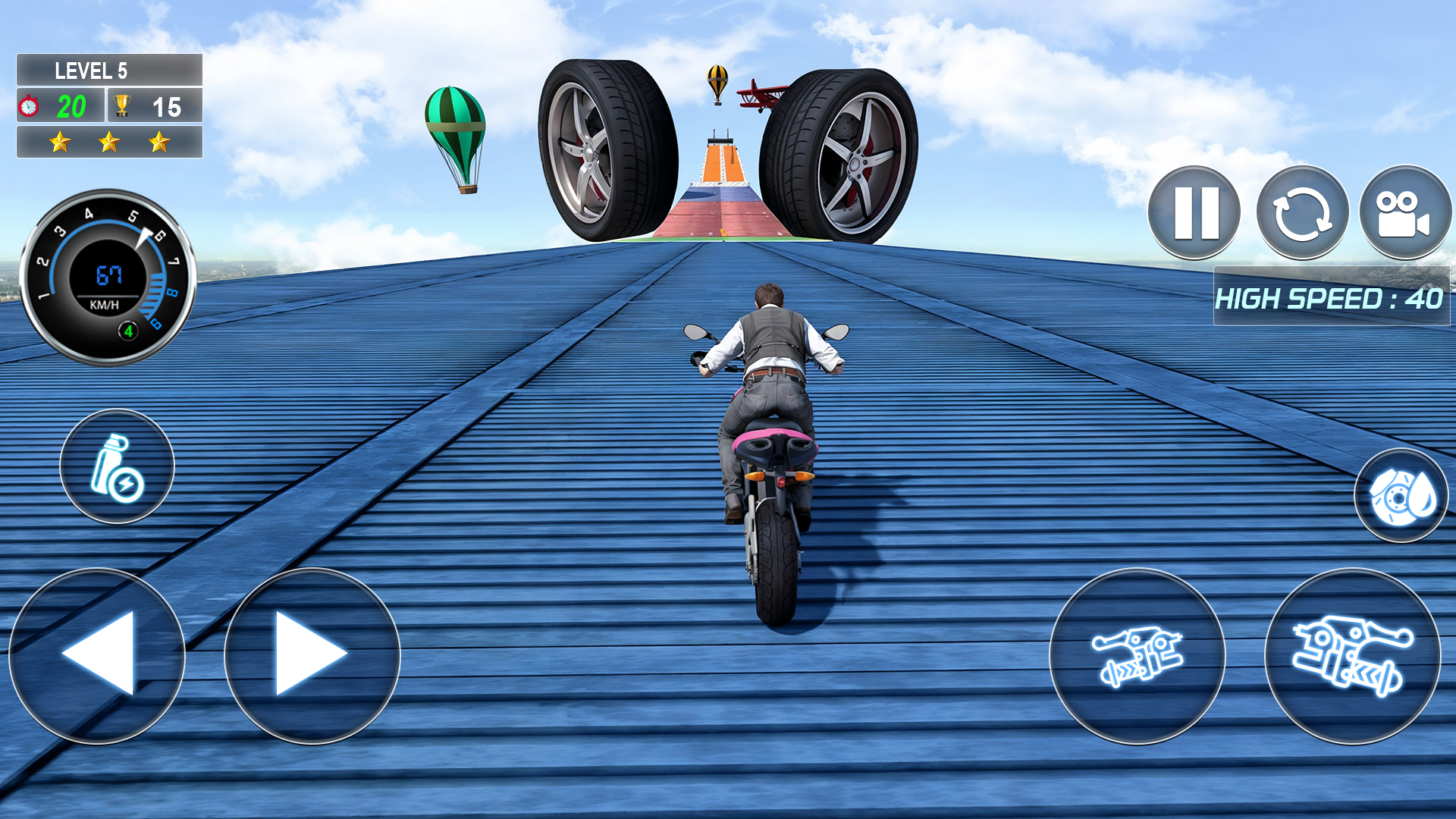 اسکرین شات 1 بازی Bike Stunts Race : Bike Games