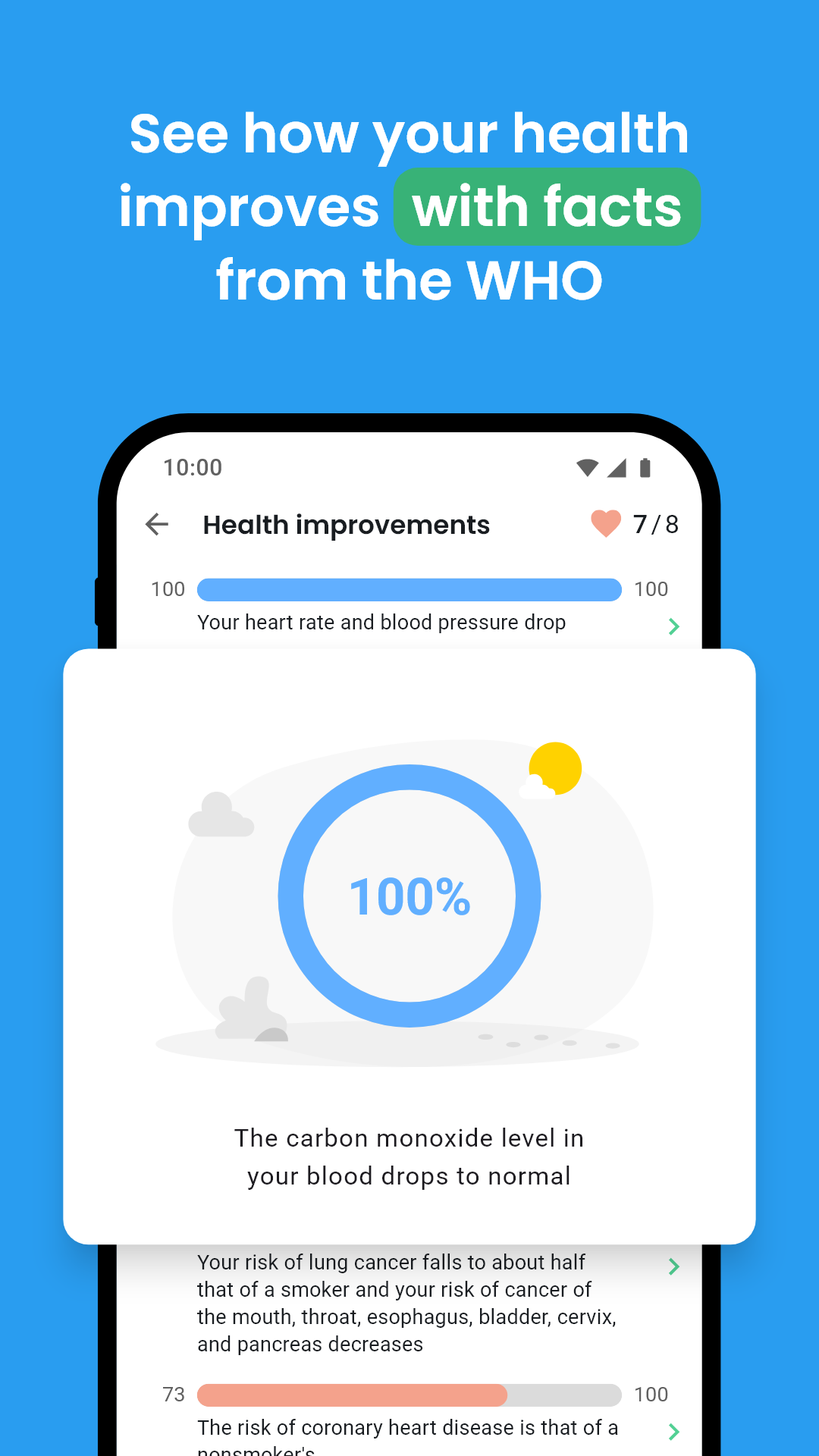 اسکرین شات 5 برنامه QuitNow: Quit smoking for good