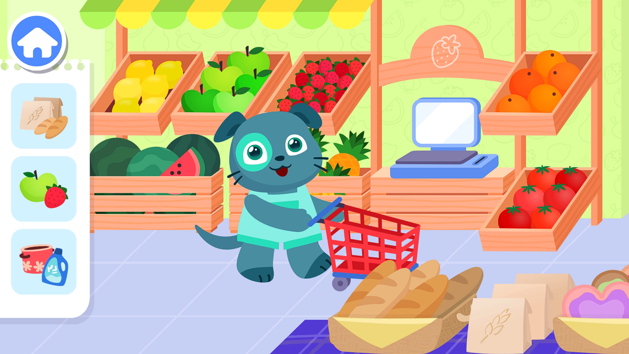 اسکرین شات 1 بازی Baby Supermarket - Go shopping
