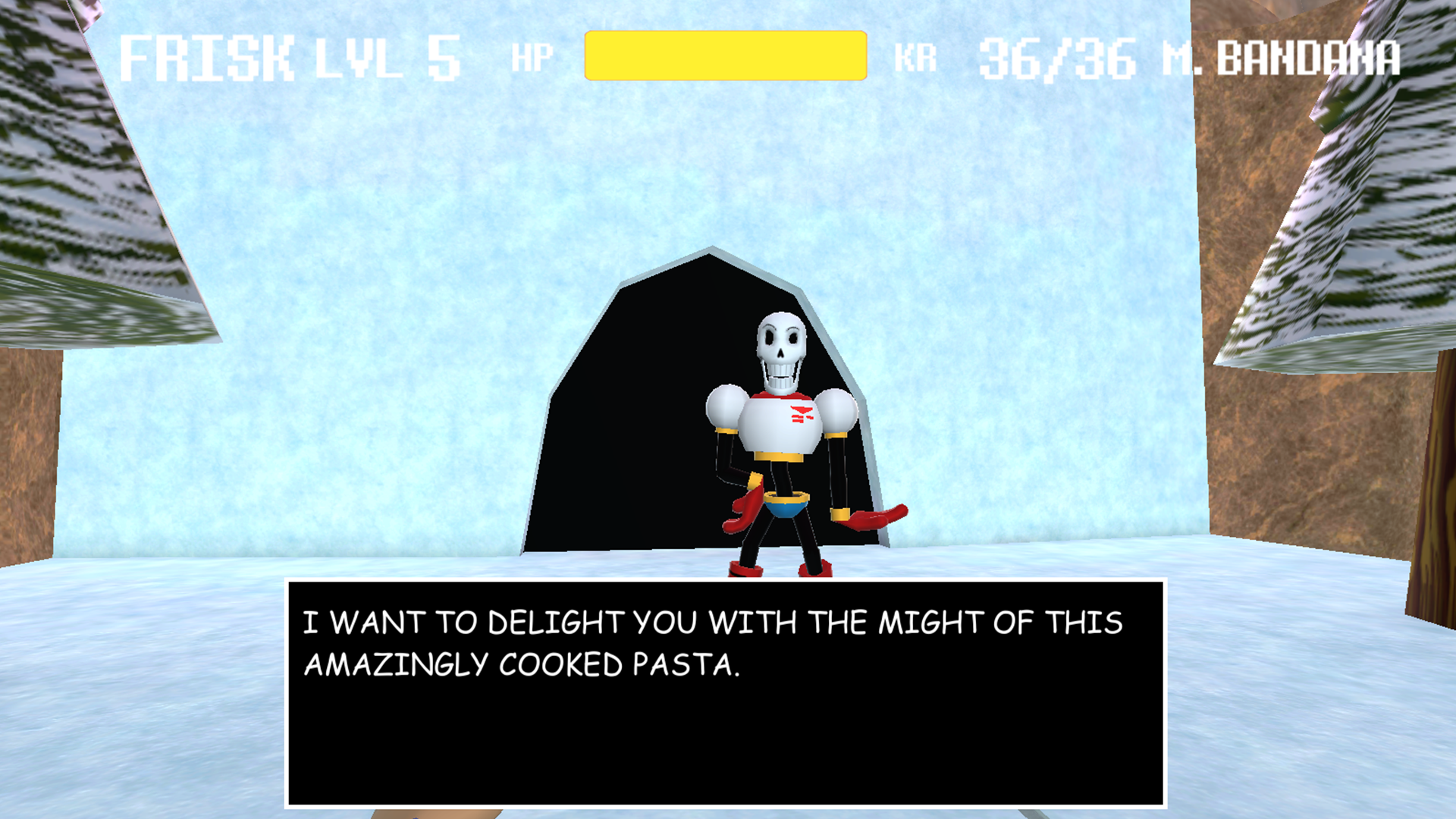 اسکرین شات 3 بازی 3DTale - Papyrus