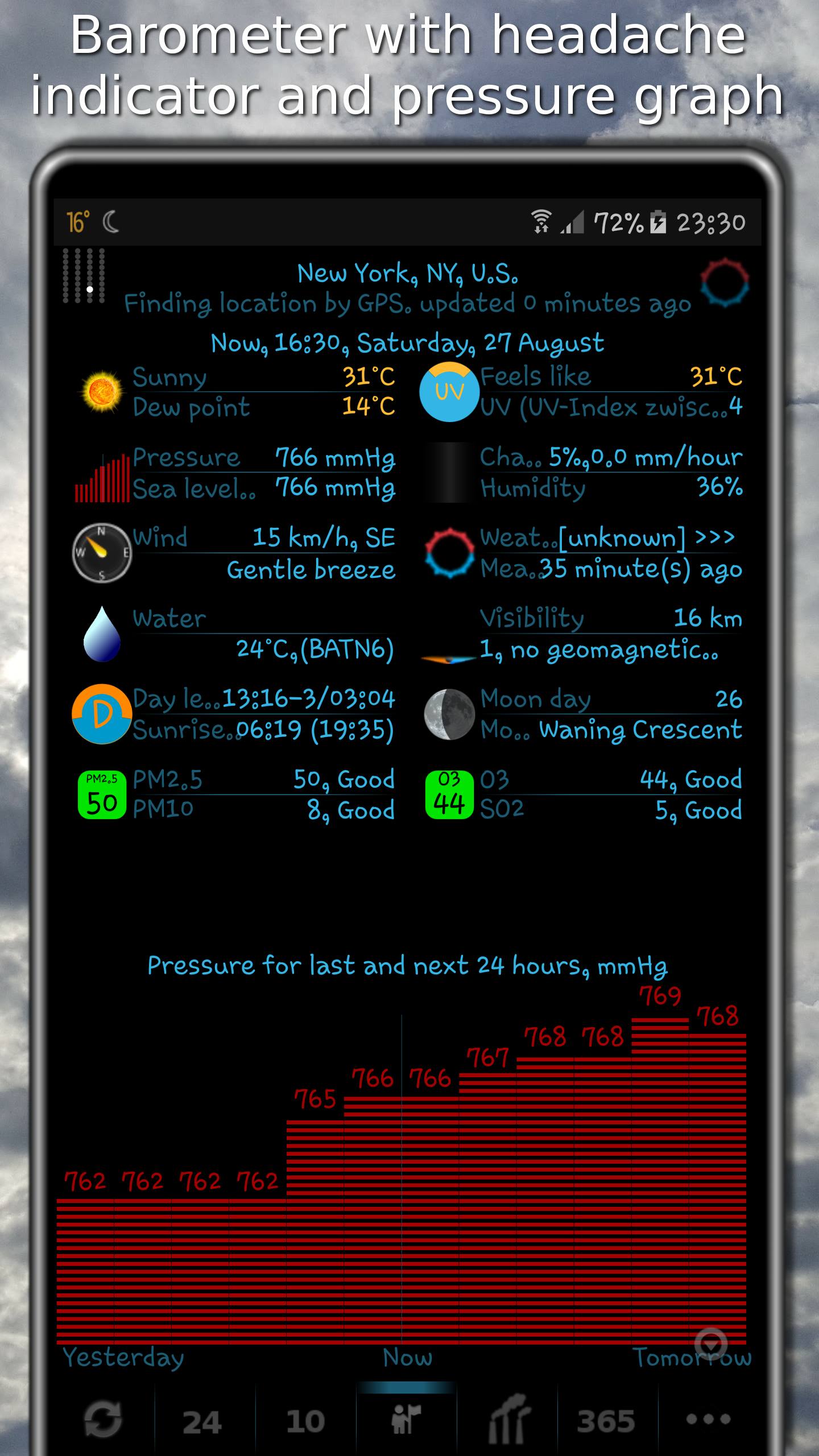 اسکرین شات 7 برنامه eWeather HDF - weather app