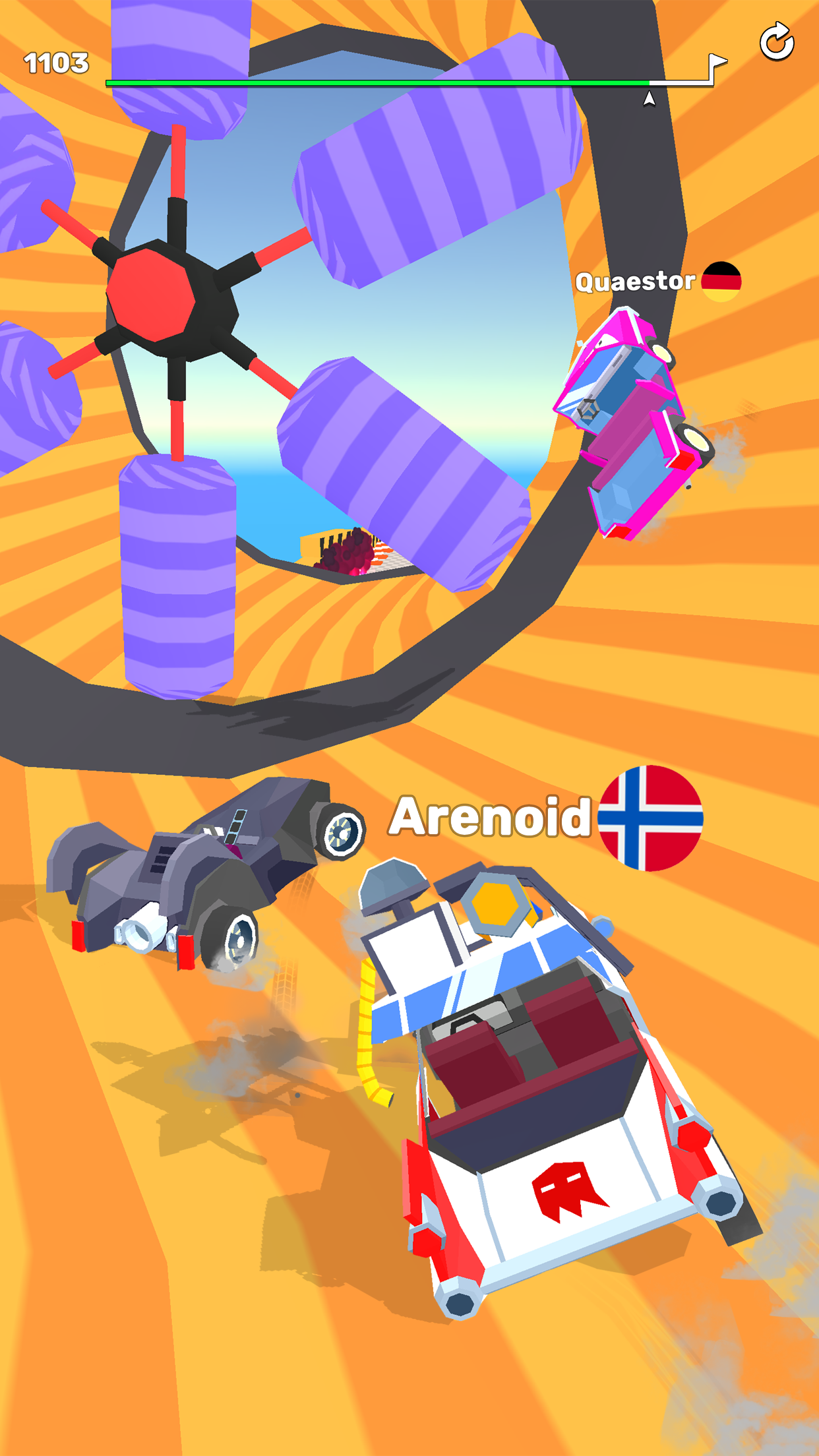 اسکرین شات 3 بازی Ramp Racing 3D — Extreme Race