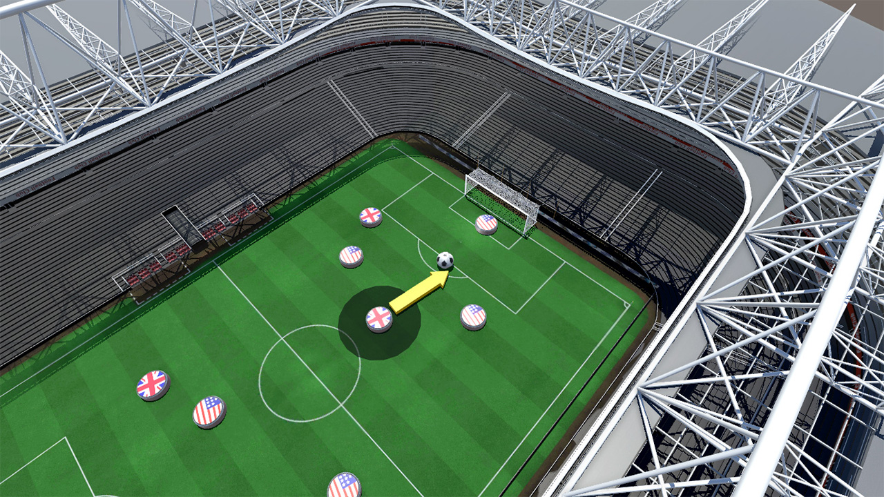 اسکرین شات 1 بازی Finger Play Soccer league