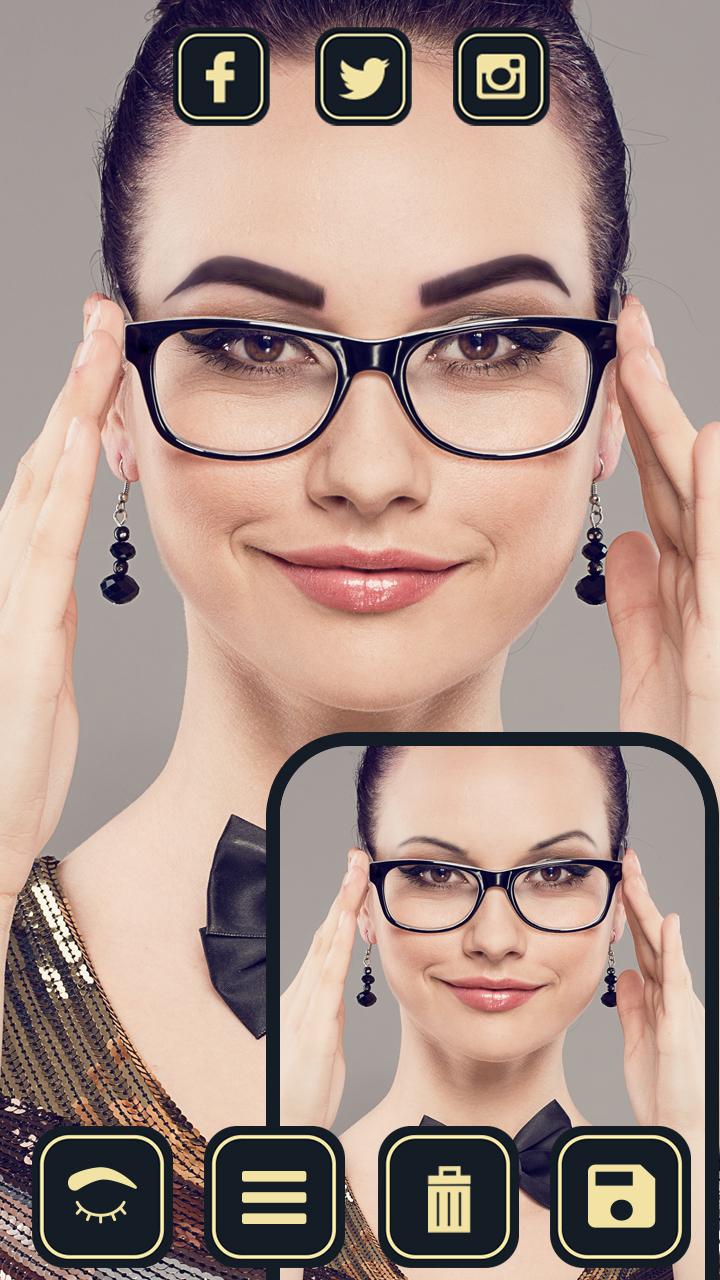 اسکرین شات 5 برنامه Eyebrow Editor - Face Makeup