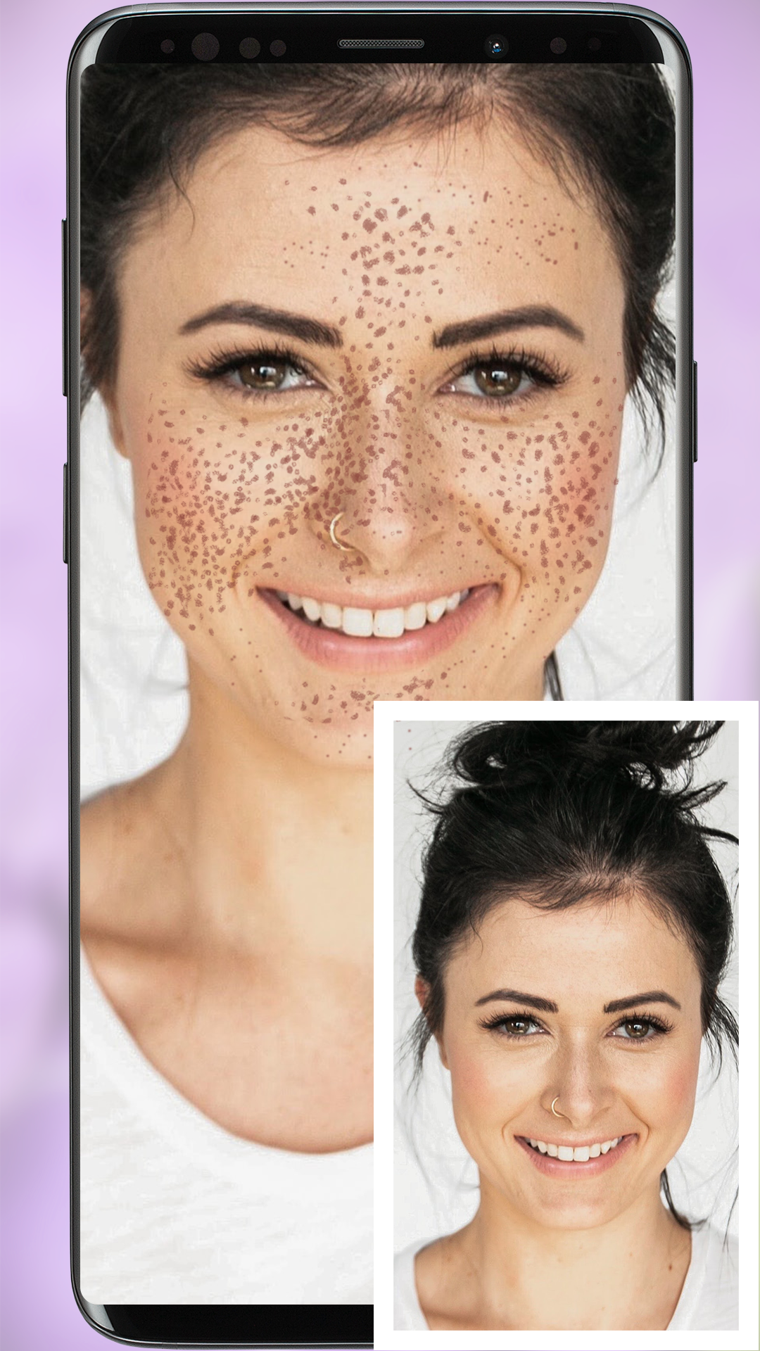 اسکرین شات 3 برنامه Freckles Filter Camera